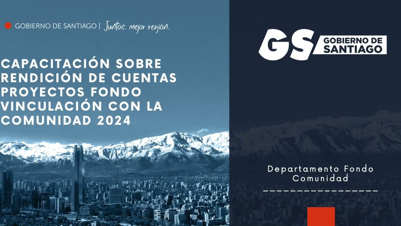 CAPACITACIÓN RENDICIONES FONDO COMUNIDAD ACTIVA 2024