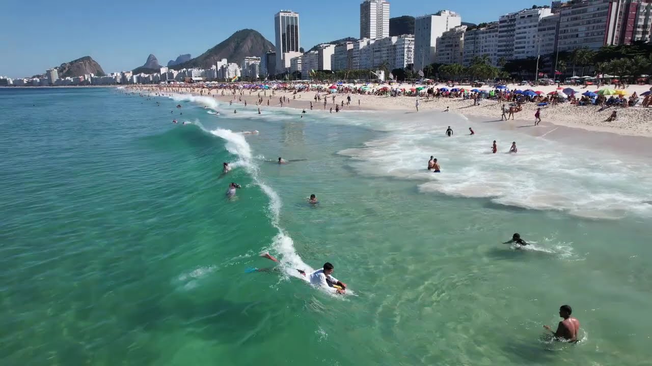 Amazing Rio Unveiled: The City&rsquo;s Stunning Hidden Gem Leme Beach, Copacabana RJ - Full HD 4K