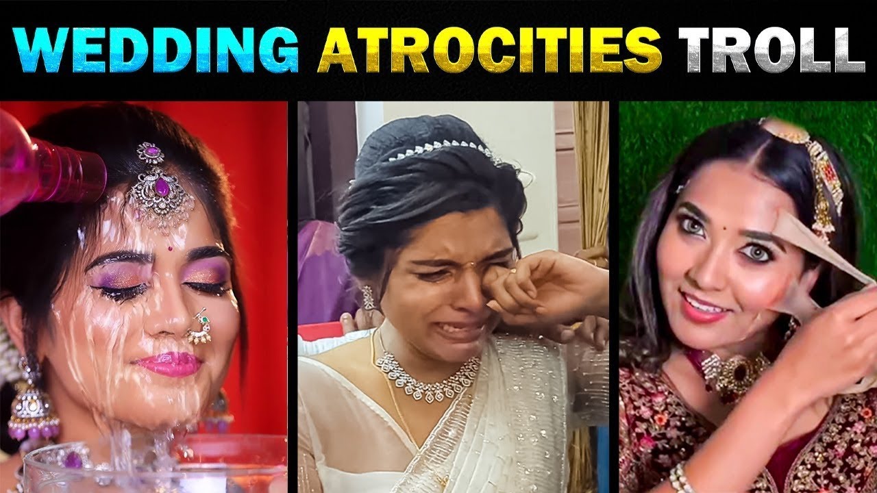 Makeup கொடுமைகள்😱 மாப்பிள்ளை பாவம்டா🤣 Wedding Atrocities 🤣 Today Trending Troll