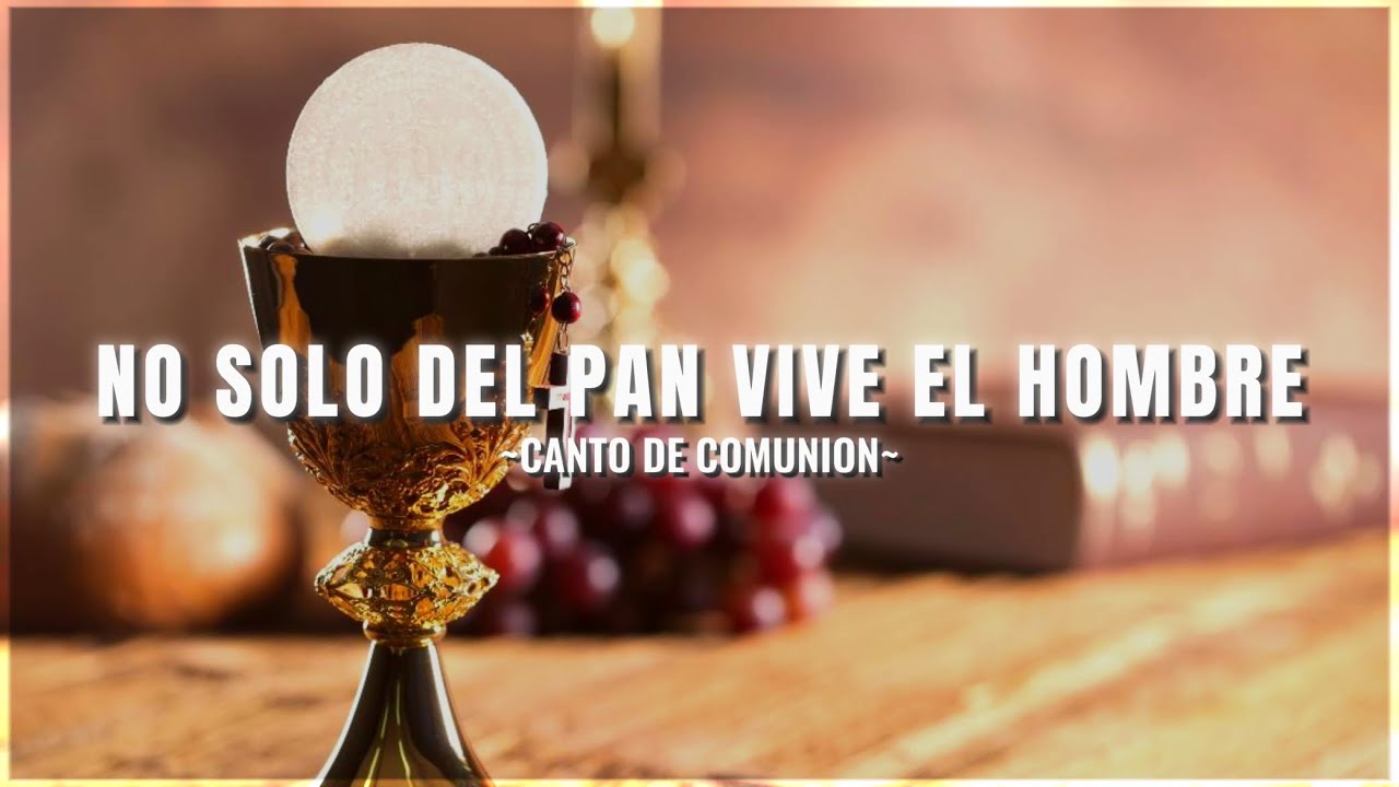No solo del pan vive el hombre | canto de comunion | Letra y acordes