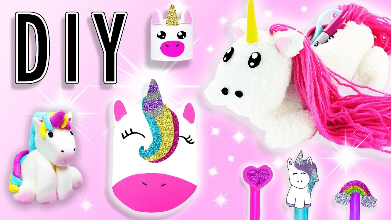 LICORNE KAWAII BACK TO SCHOOL 6 IDEES DE FOURNITURES SCOLAIRES TUTO DIY