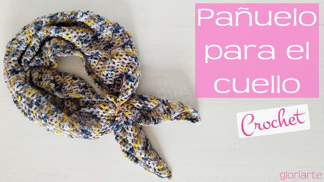 PAÑUELO para CUELLO en PUNTO ALTO EXTENDIDO. NECK SCARF in EXTENDED HIGH POINT CROCHET.