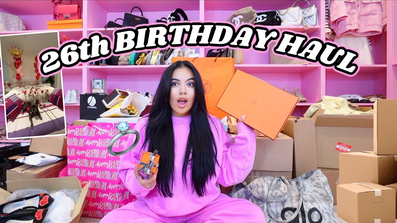 What I Got For My 26th Birthday! HUGE birthday haul ♡