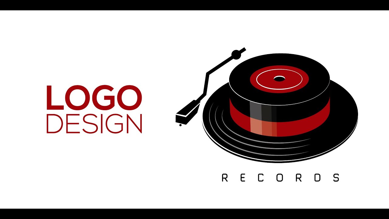 Designing Logo in Illustrator for RECORDS Brand