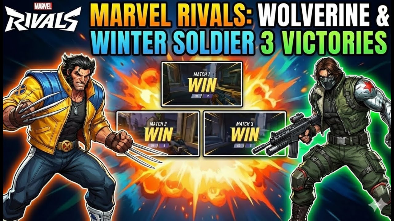 Wolverine & Winter Soldier Gameplay | Marvel Rivals (3 Victories!)