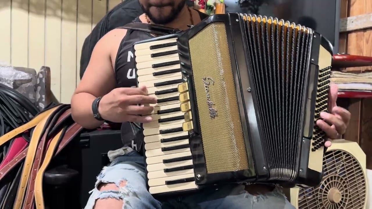 (Vendido) Acordeon Scandalli brevetto 80 Baixos