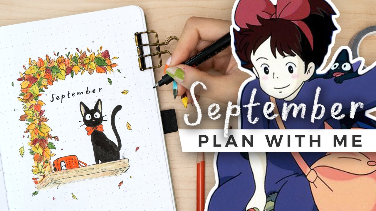PLAN WITH ME: studio ghibli inspired!  🎀  september 2023 bullet journal setup