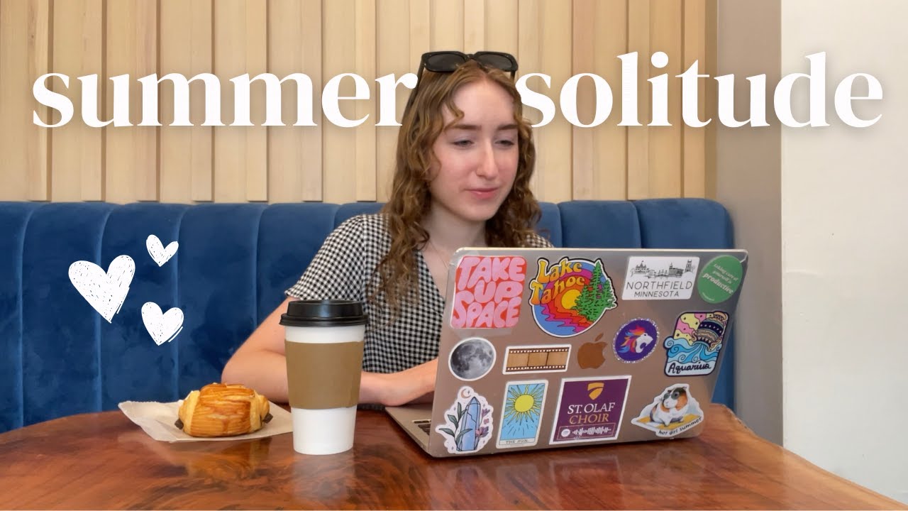 a solo summer day ✧˖° | coffee shop hangs, self-care shopping, and reading