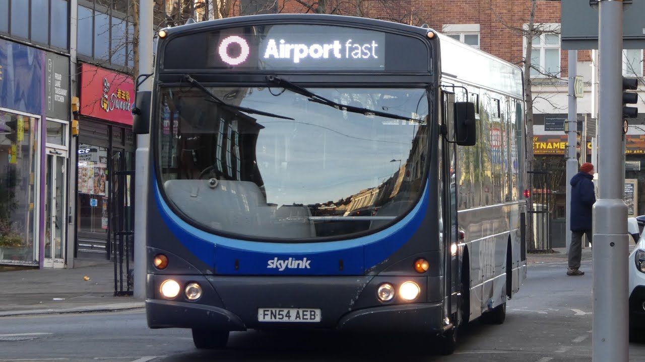 Trentbarton | Scania L94UB Wright Solar | 663 (FN54 AEB) | Skylink Express