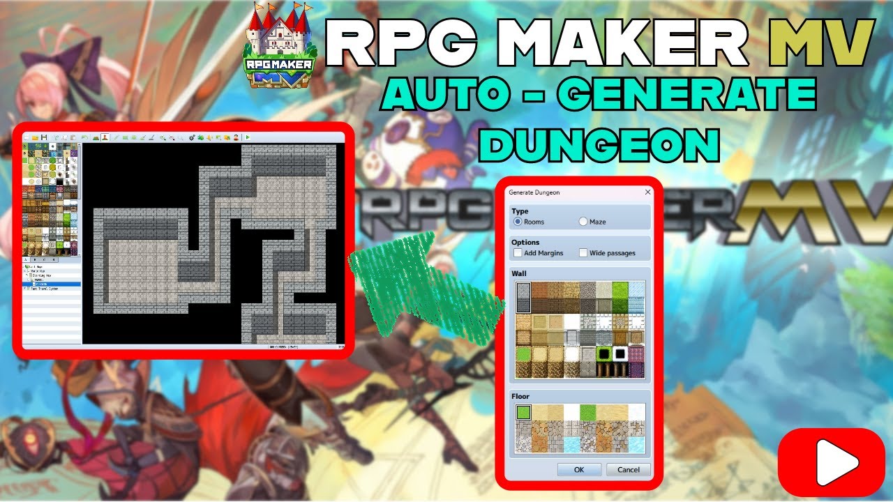 Auto-Generate dungeon and fast travel | RPG Maker MV Tutorial