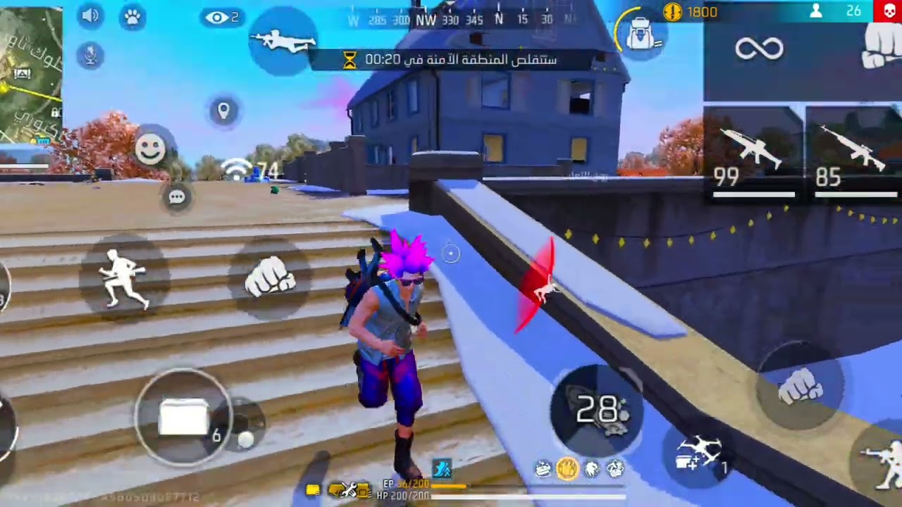 فري فاير 😱 لعبت صولو سكواد في كلوك تاور وكانت نهايه صادمه 😱