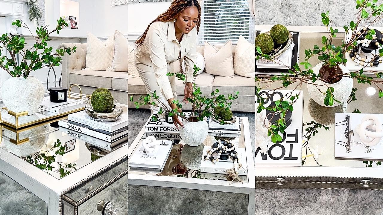 HOME DECORATING IDEAS : 3 SIMPLE WAYS TO STYLE YOUR COFFEE TABLE | OMABELLETV