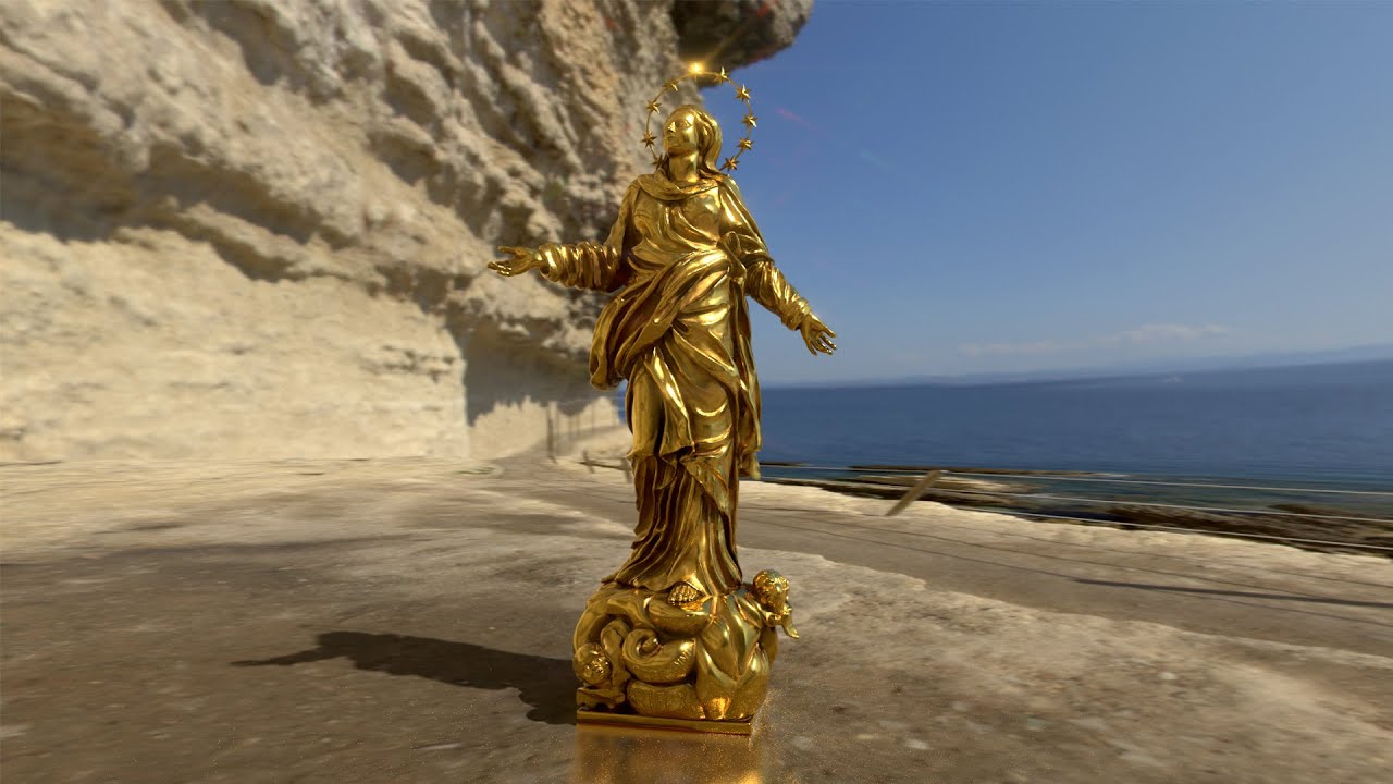 Madoninna del Duomo Sculpted in Zbrush and rendered in Substance Painter