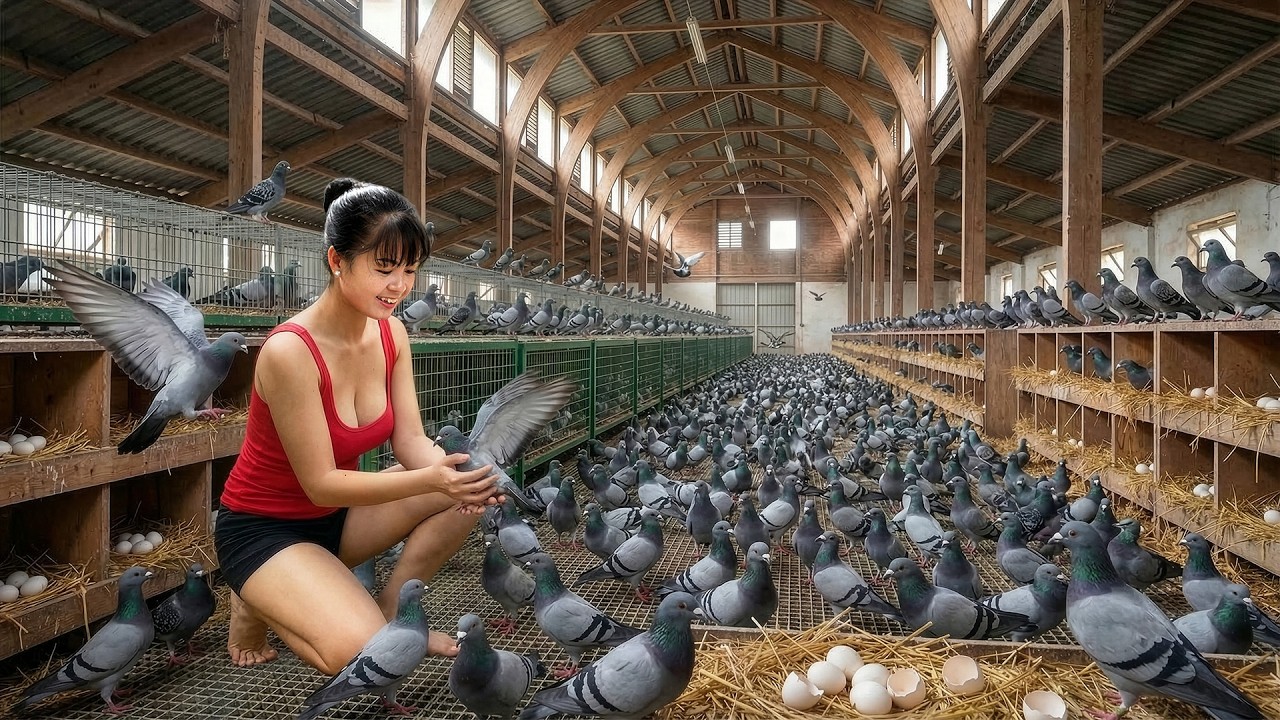 [TIMELAPSE] -- 668 Days Harvesting A Lot Of  French Pigeons, Ducks, Geese, Tomatoes Go To Sell