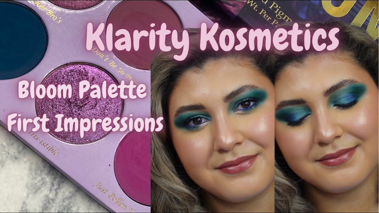 Trying Out A New Indie Makeup Brand | Klarity Kosmetics Bloom Palette | First Impressions & Swatches