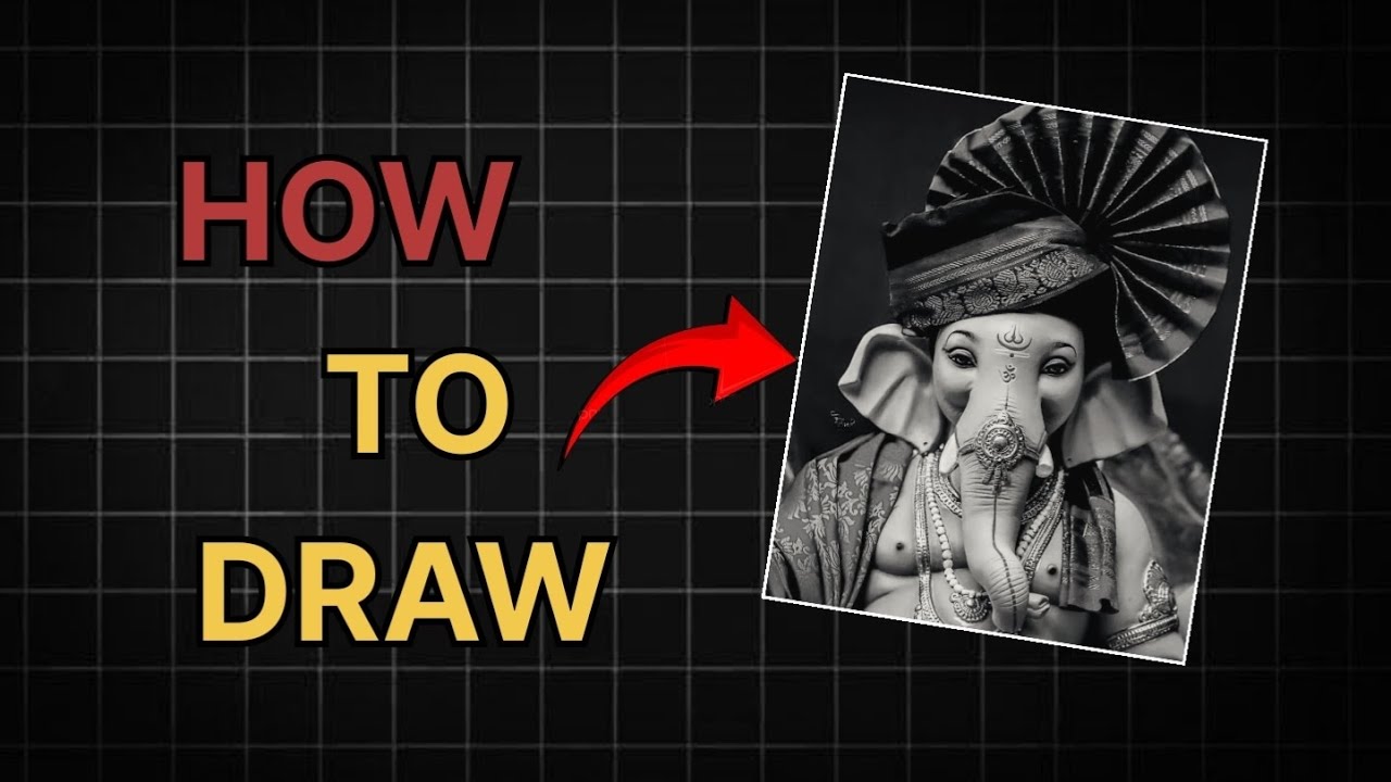 How to draw Ganesh ji sketch 🙏