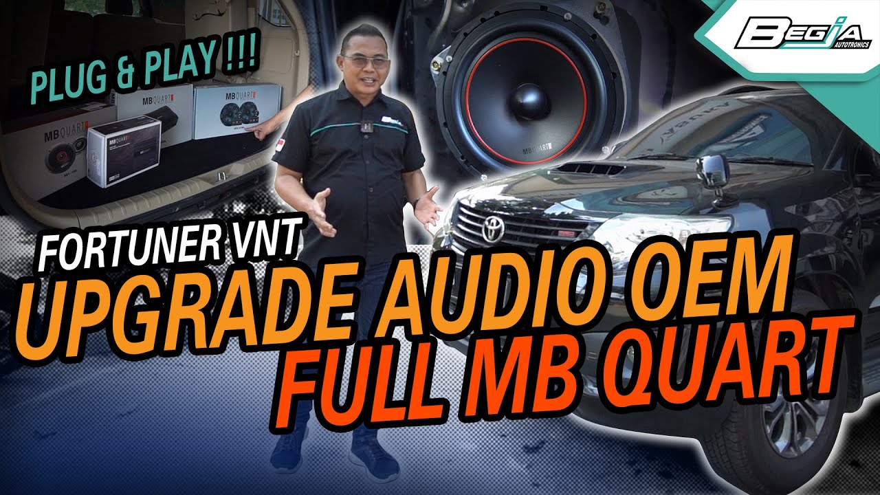 TOYOTA FORTUNER VNT UPGRADE AUDIO 2-WAY TINGGAL PLUG & PLAY !
