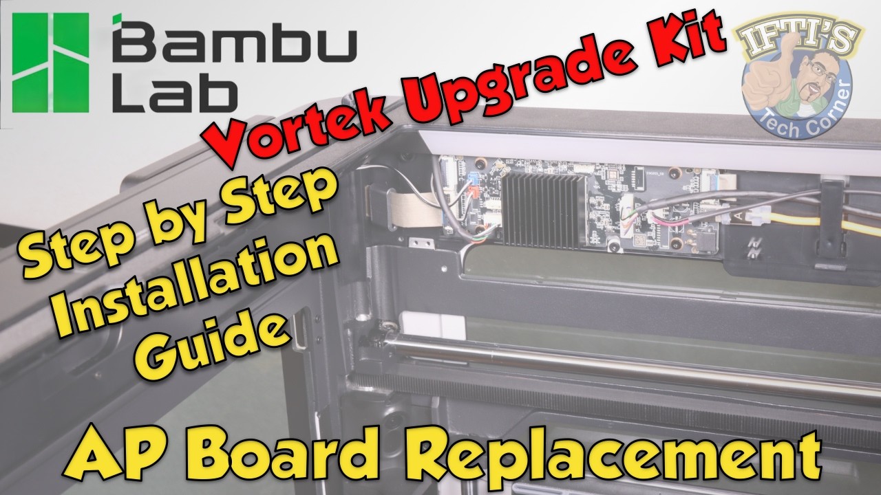 #04 Комплект для модернизации Bambulab H2D - H2C Vortek: замена платы точки доступа - пошаговое р...