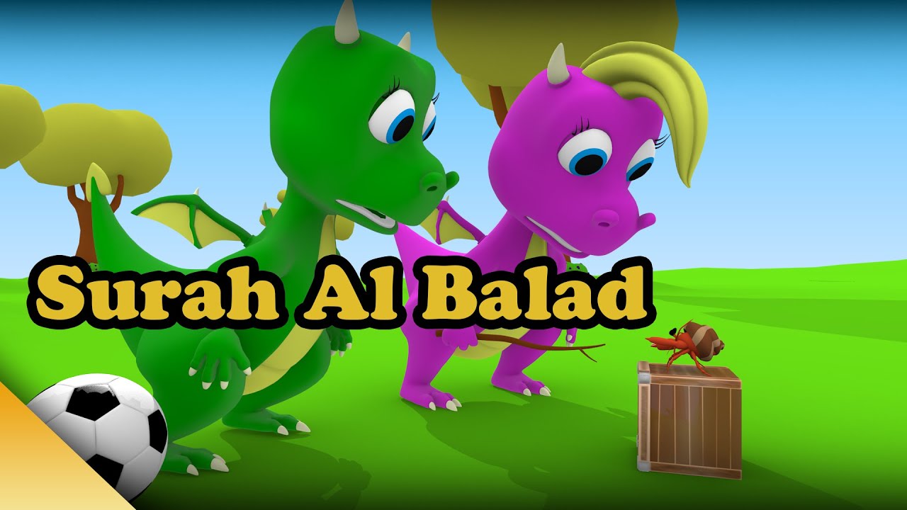 Cute Dinosaurs Feel Strange about Hermit Crabs With Murottal Surah Al Balad