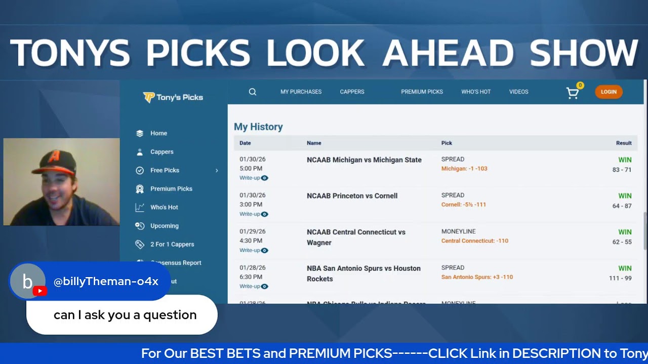 Tony's Pick Look Ahead Show with Vegas AL