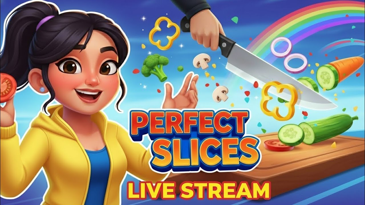 Live 🔴 perfect slices 🔪🍅 (Part-166) #shorts #live #perfectslice #trending #asmr #cuttinggame