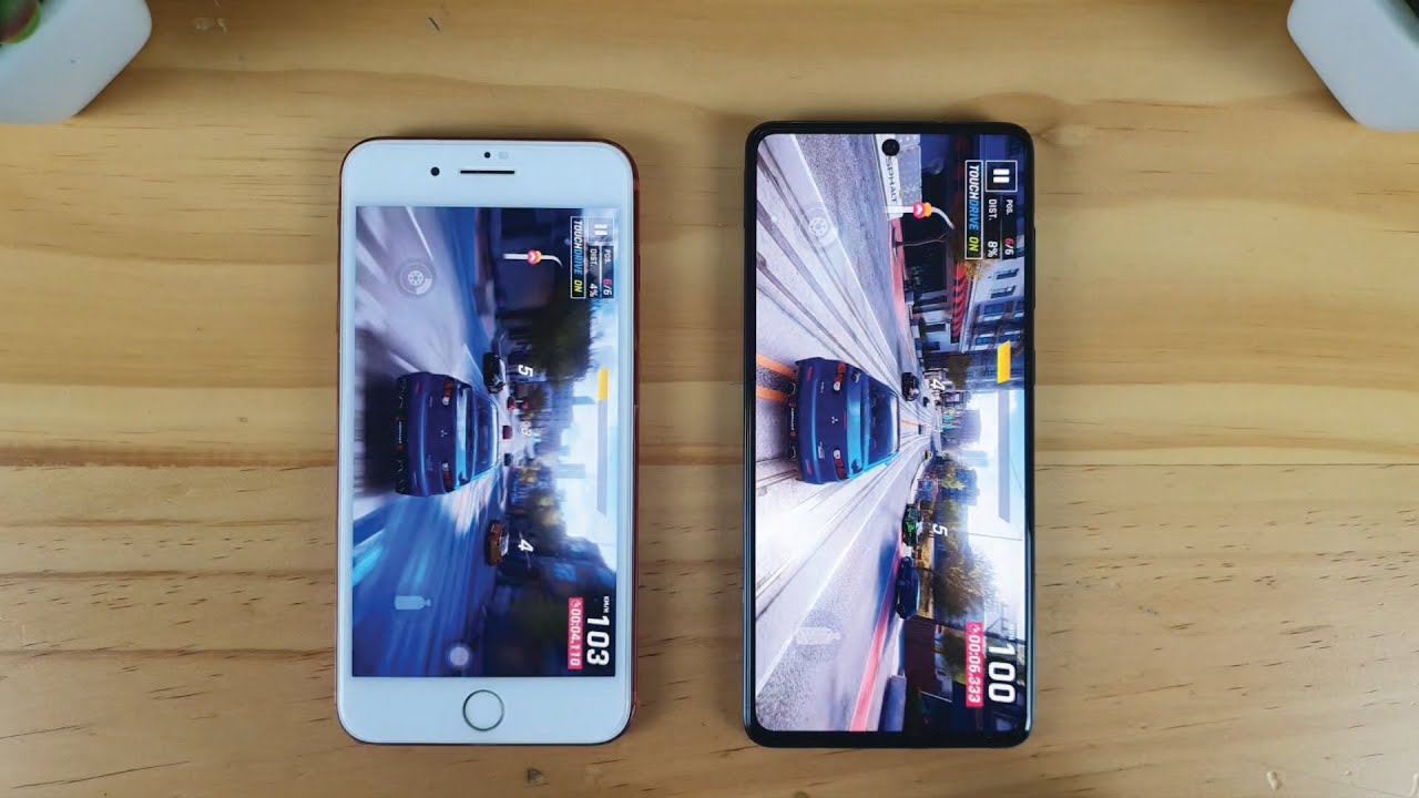 Samsung A71 vs iPhone 7 Plus | Fingerprint, Screen Display, Speedtest, Test game, Camera Comparison