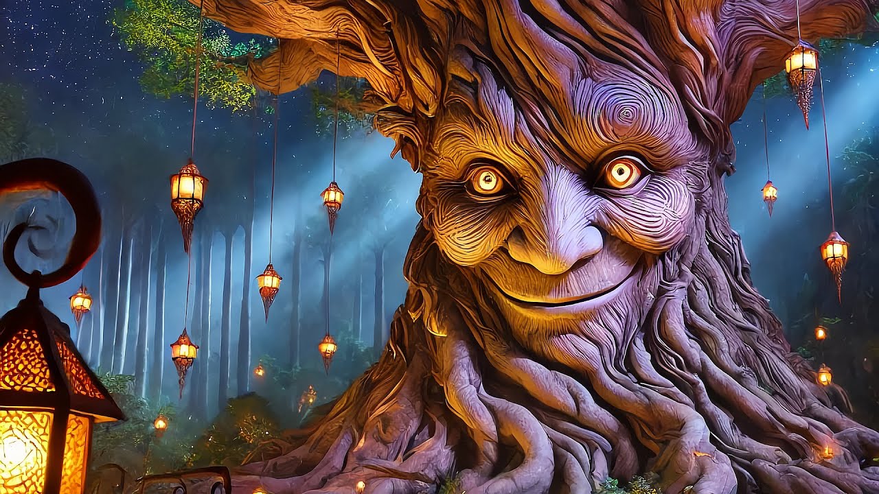 🎶 Enchanted Tree Lullaby: Sleep Music for Babies and Sweet Dreams ✨🌳 – Heavenly Lullaby Realm