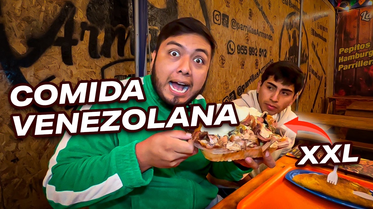 Probando COMIDA CALLEJERA de Venezuela en La Calle Del Hambre