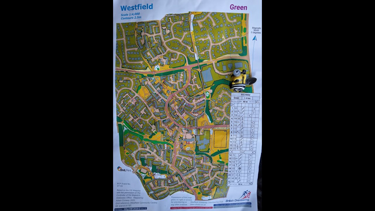 ShUOC Urban orienteering at Westfield, Sheffield 13 December 2025