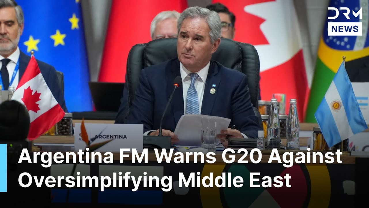 Argentina FM Pablo Quirno Warns G20 Against Oversimplifying Middle East Conflicts | AC1B