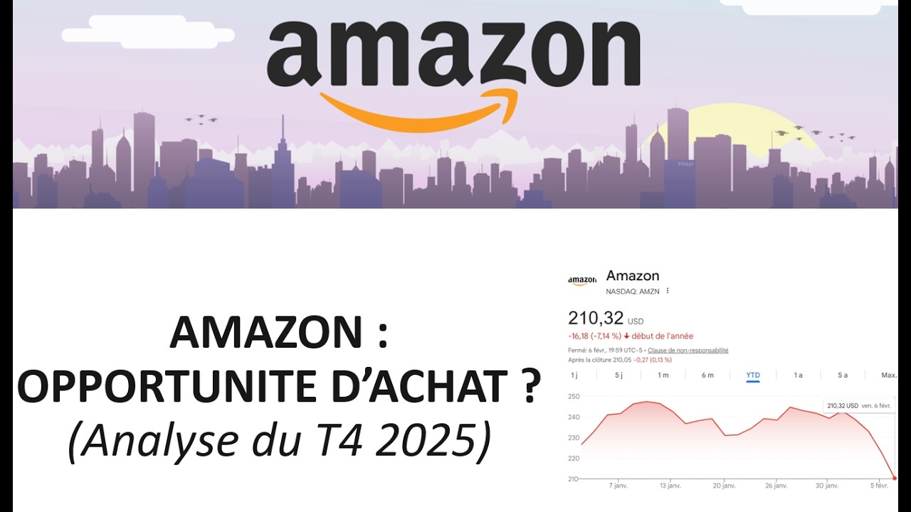 Faut-il acheter AMAZON après la baisse ?📉 (Analyse des résultats T4 2025 & avis)