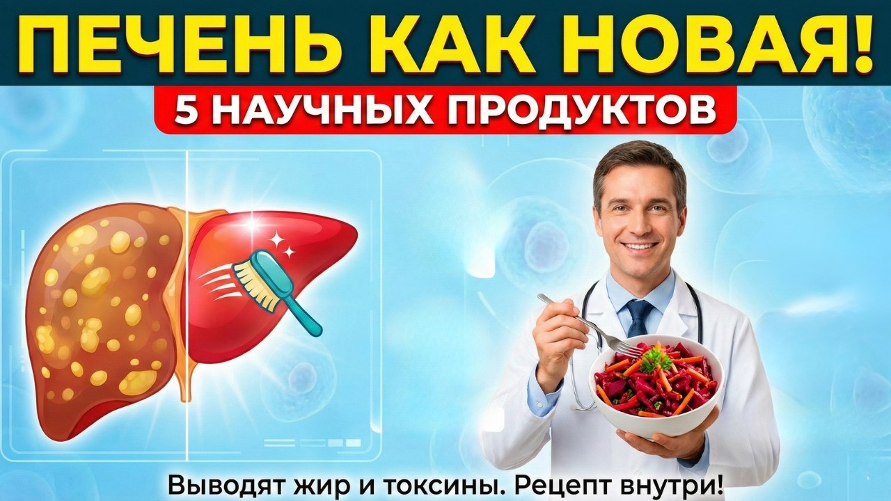 Жир уйдет из печени! Просто ешьте этот САЛАТ-ЩЁТКУ