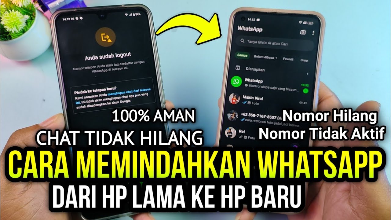 Cara memindahkan WhatsApp ke hp baru tanpa menghilangkan chat , pindah wa ke hp baru