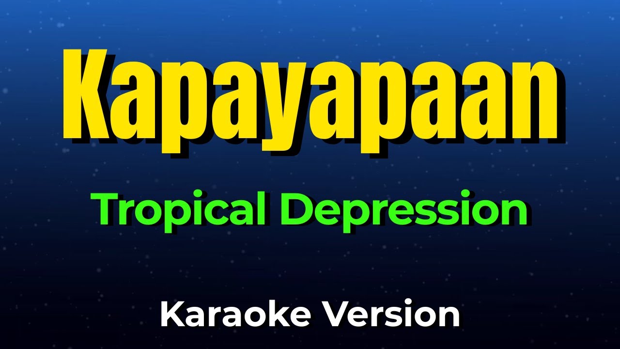 Kapayapaan - Tropical Depression | Reggae (Karaoke Cover)