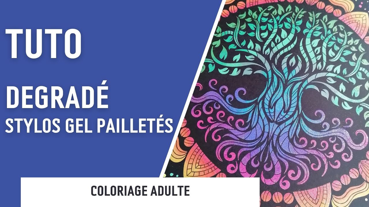 TUTO | Dégradé aux stylos gel à paillettes