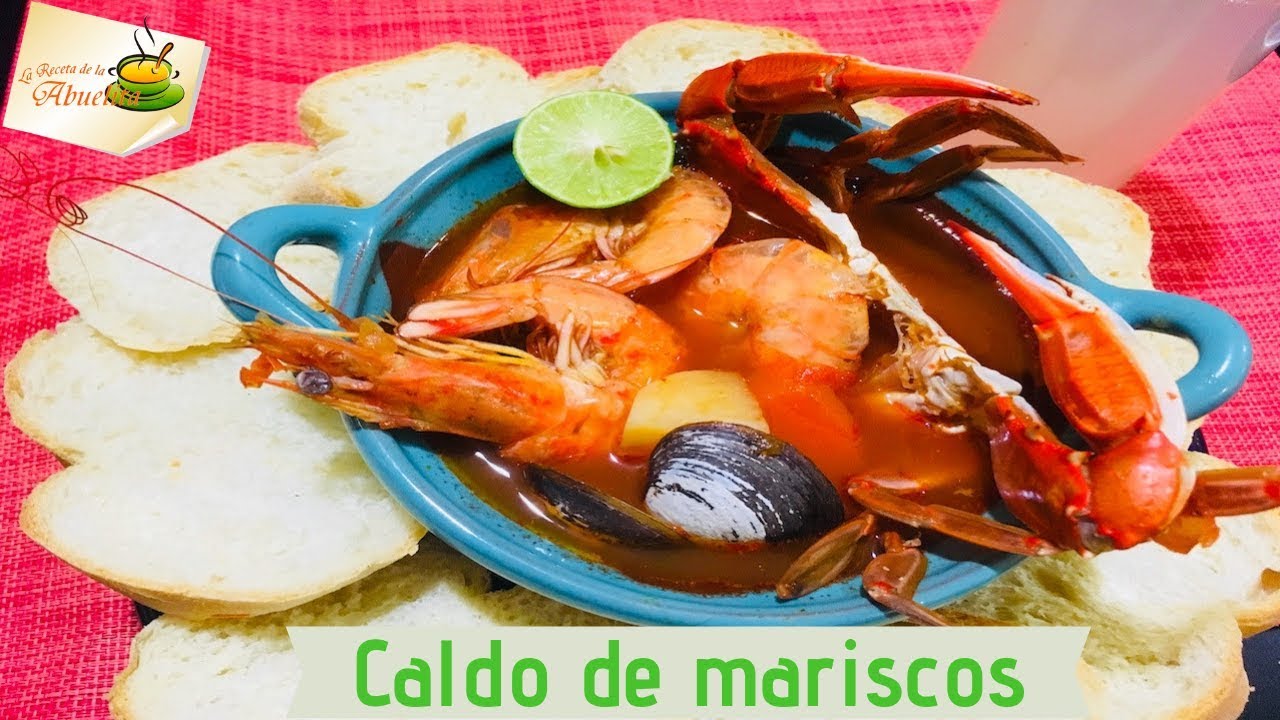 Caldo de mariscos receta para chuparse los dedos