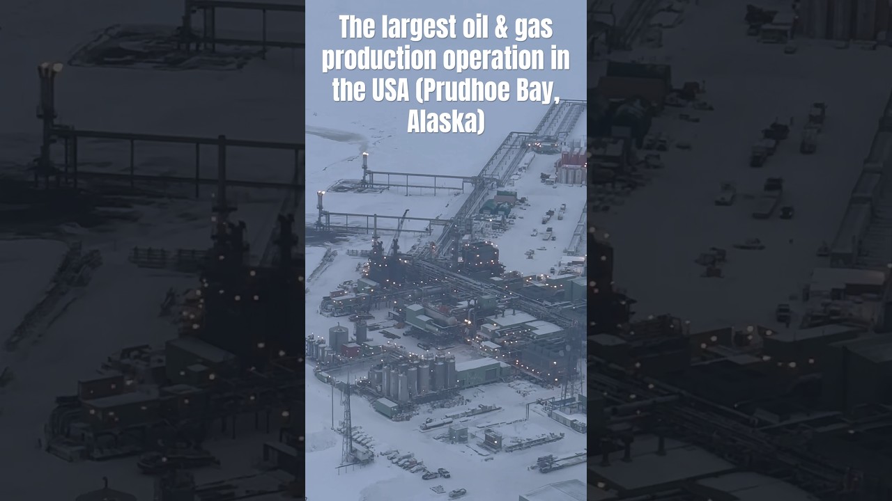 The largest gas and oil production in the USA (Prudhoe Bay / Deadhorse Alaska) #oil #gas #alaska