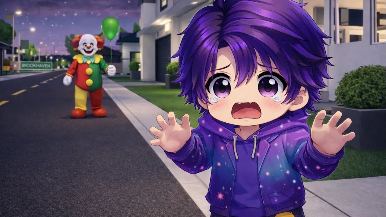 Un payaso me está persiguiendo en #roblox #Brookhaven RP😱😱😱