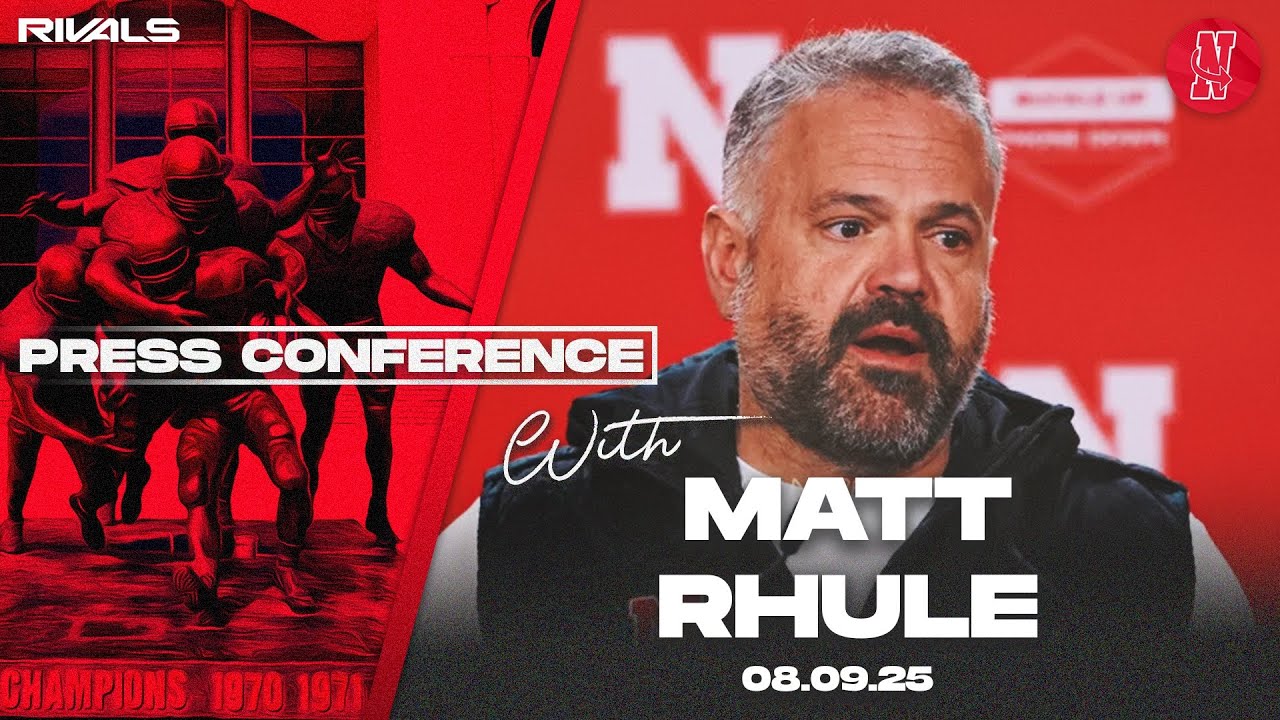 Nebraska Football: Matt Rhule reviews first fall camp scrimmage at Saturday presser (Aug. 9, 2025)