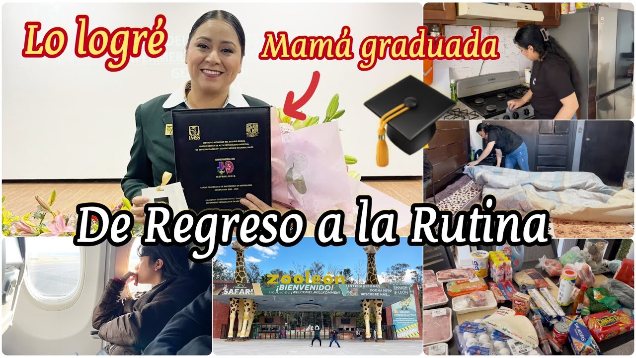 “38 años, mamá y graduada 🎓💪 | Sí se puede”DE REGRESO A LA RUTINA REAL