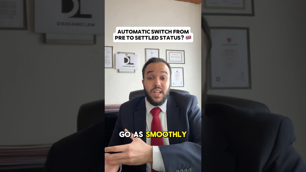 Automatic conversion from pre-settled to settled status🇬🇧#ukvisa #ukimmigration #ukimmigrationlaw