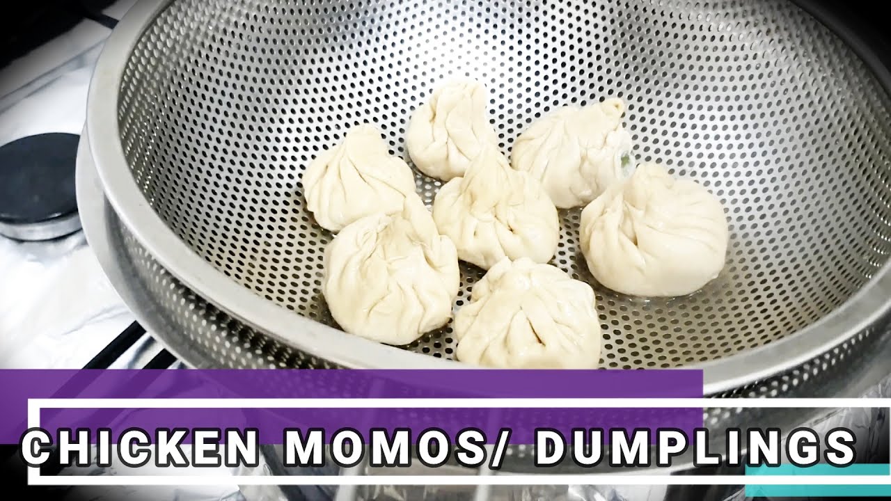 Chicken Dumplings / Momos (Steamed)  - Easy, Quick & Healthy Recipe - Live to eat