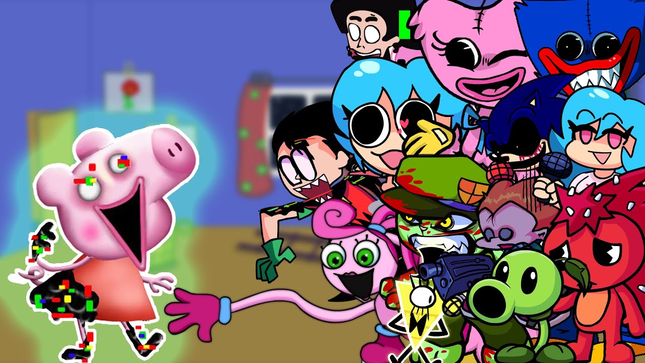 FNF Vs Peppa Pig 3D(P1) - But Different Everyone Sings It Discovery Glitch(Come Learn With Pibby)