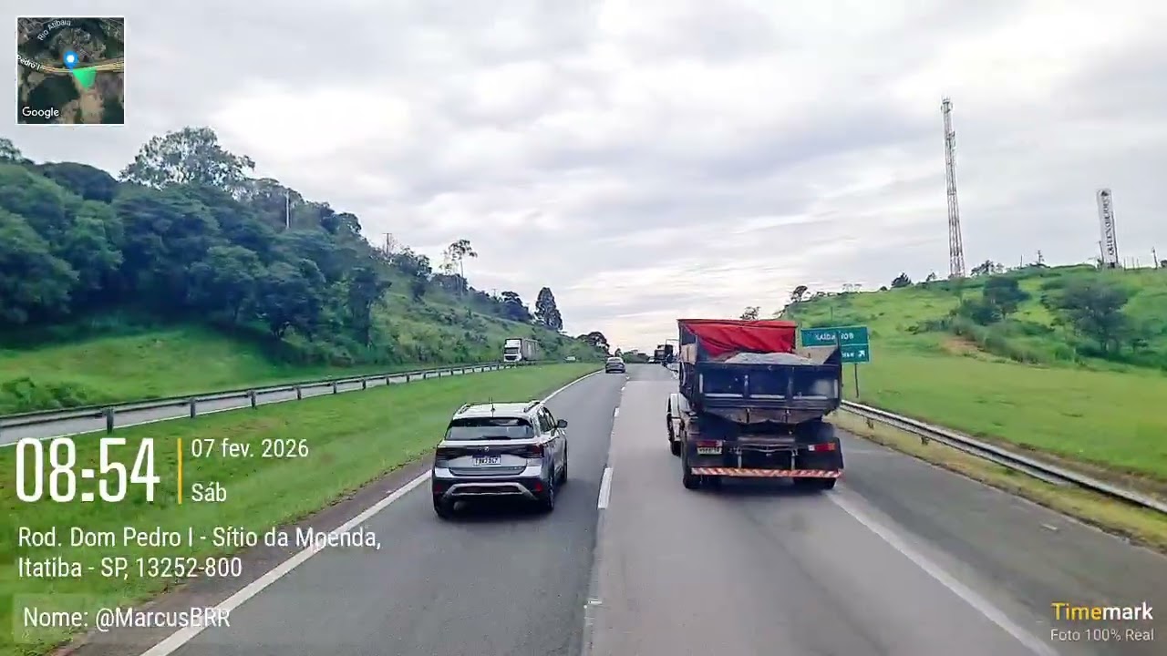 Rodovia 065 SP câmera balançou 
