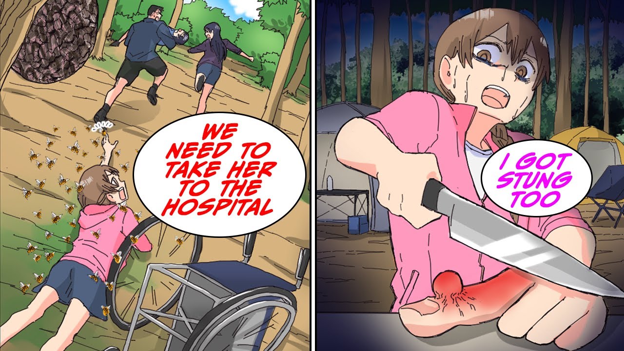 We were stung by bees and my sister was taken to the hospital but they left me behind [Manga Dub]