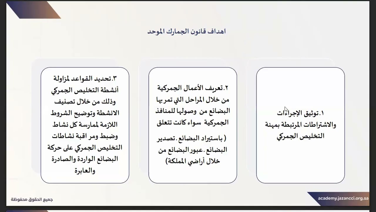 المحاضرة 12 - التخليص الجمركي
