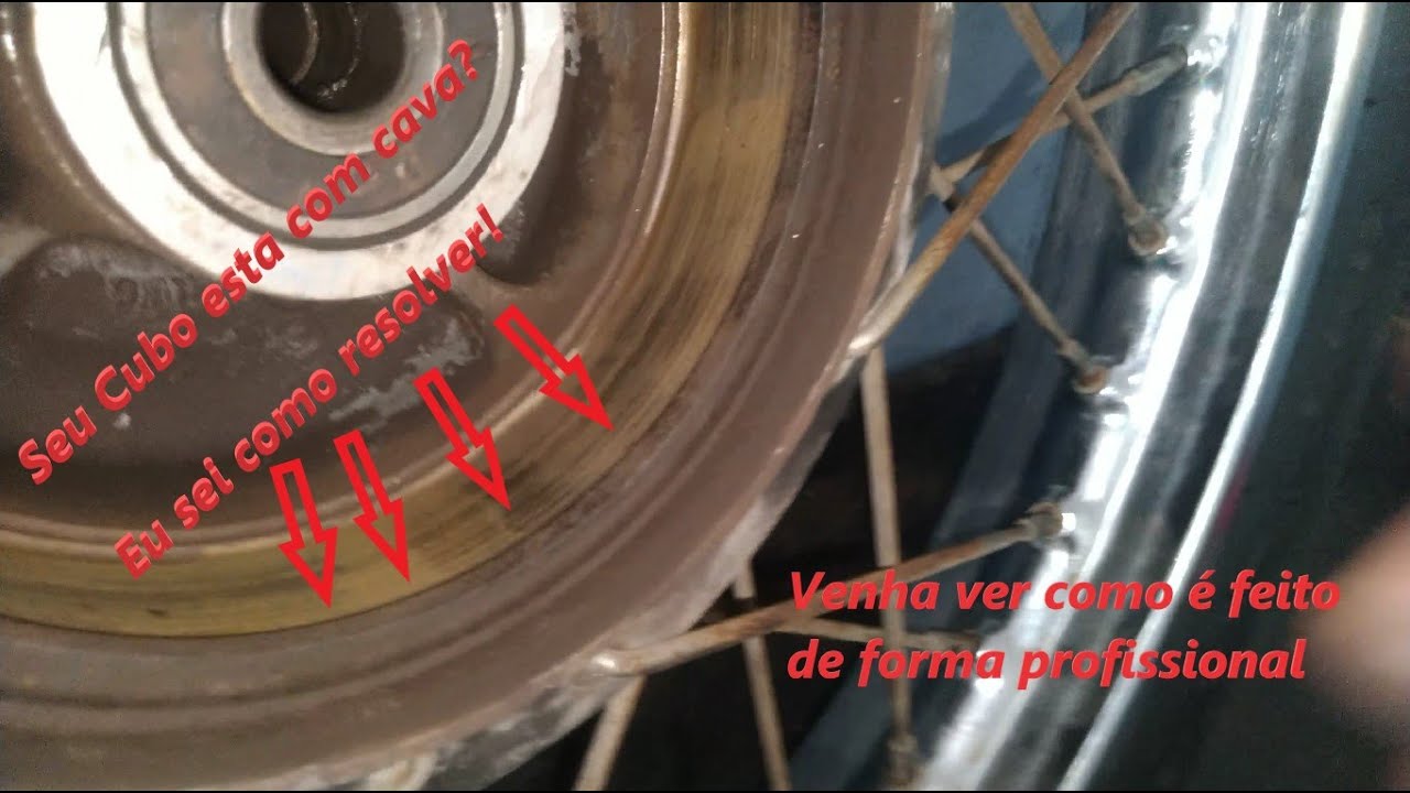 Como Resolver o Problema da Cava no Cubo e do Freio Ruim? Retificando o cubo!