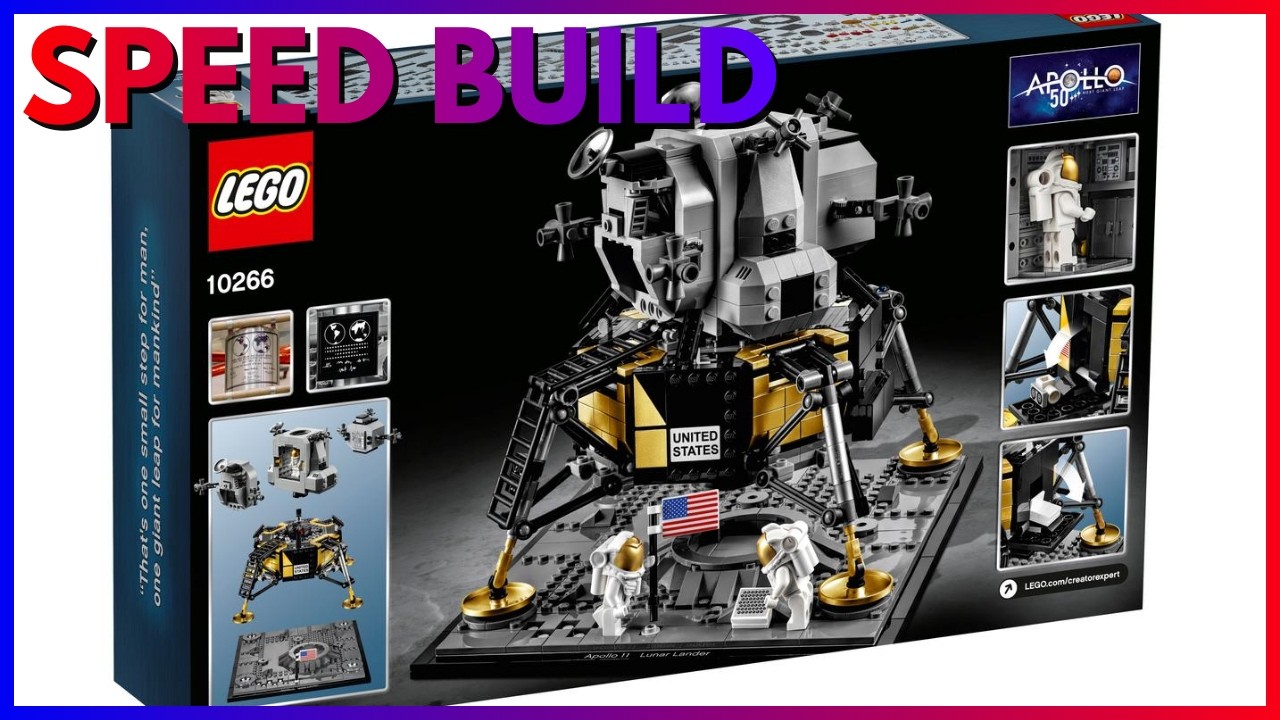 Lego 10266 NASA Apollo 11 Lunar Lander Speed Build