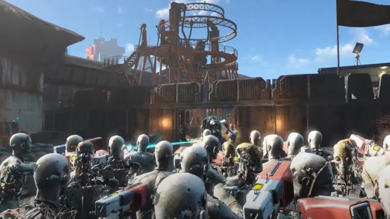 100 Synths vs Brotherhood of Steel - Fallout 4