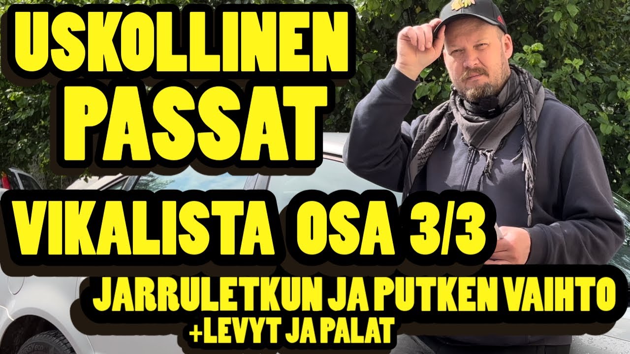 Passat vikalista osa3: Jarruletkun ja putken vaihto, sekä levyt&palat